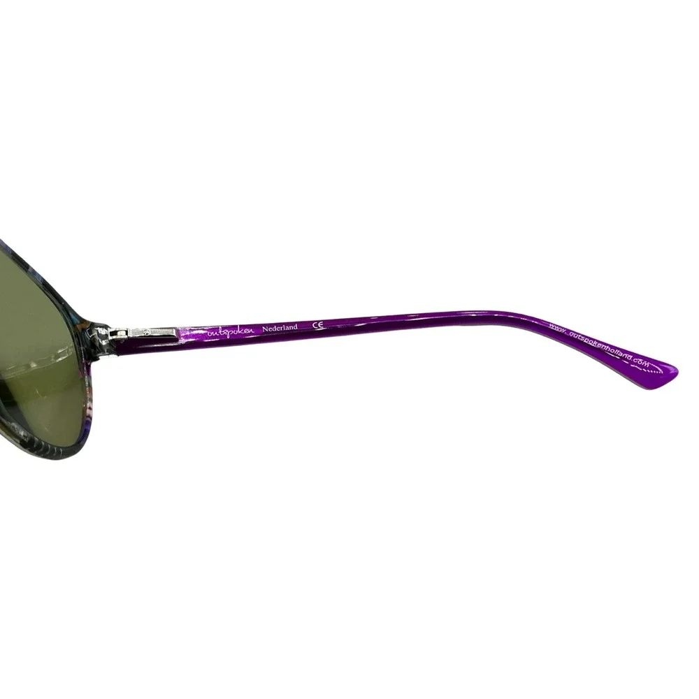 Outspoken Nederland OA2103 C5 Eyeglasses Purple Multi Color Round 50-19-140